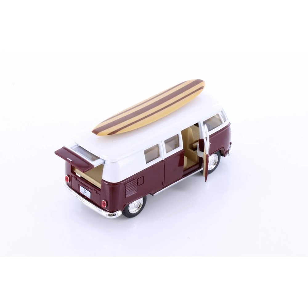 Diecast 1962 Volkswagen Classic Bus w/ Surfboard - Picture 10 of 11